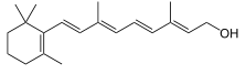 Vitamin A (from Beta Carotene)